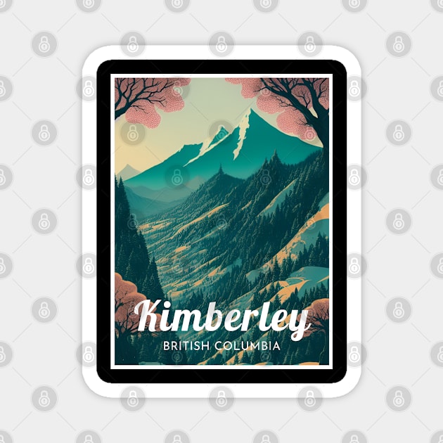 Kimberley British Columbia Canada ski Magnet by UbunTo