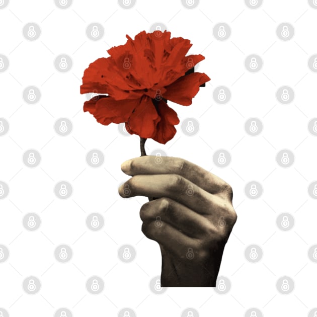 Hadestown Red Flower and Hand| Musical Theatre Gift by HuhWhatHeyWhoDat