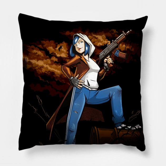 Cheeki Breeki Girl Pillow by Hulkey