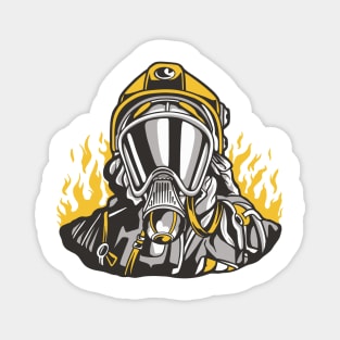 firefighter-in-uniform Magnet