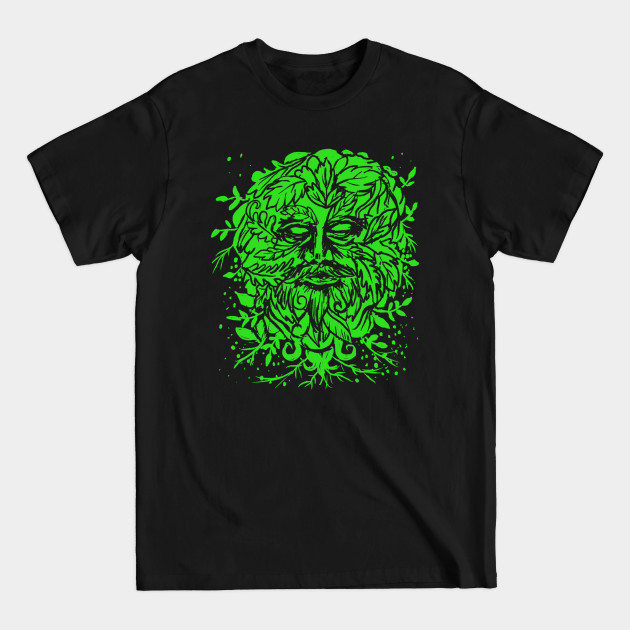 Green Man Pagan Celtic Mythology Gothic - Green Man - T-Shirt