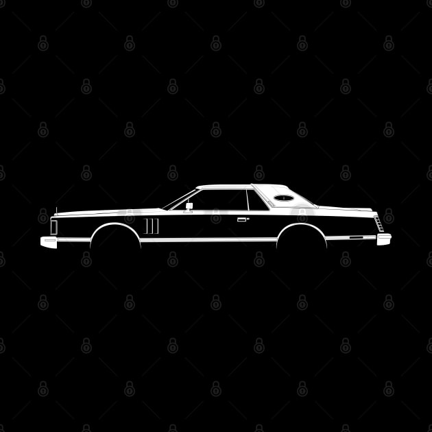 Lincoln Continental Mark V Silhouette by Car-Silhouettes