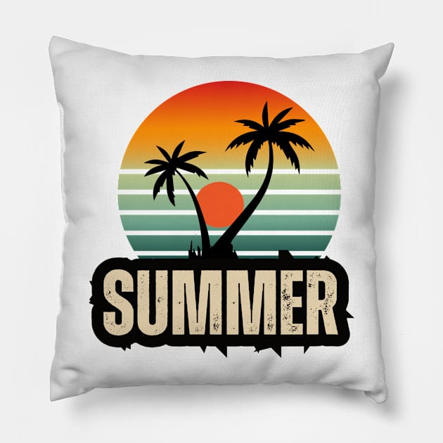 Summer Pillow by Teeeshirt