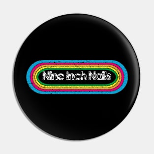 nin ll rainbow retro Pin