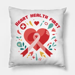 Heart health first Pillow