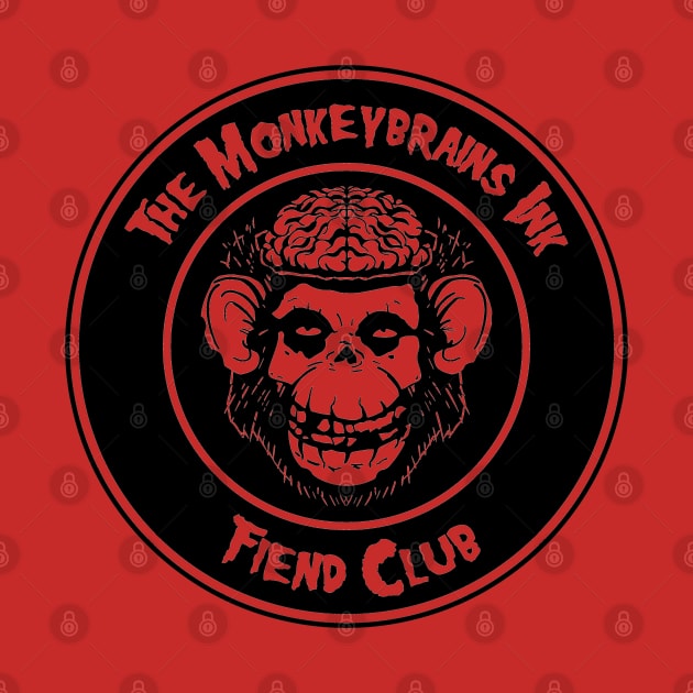 Monkey Brains INK Fiend Club Button Parody on light colors! by GodsBurden