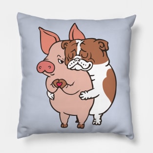 Friend Not Food English Bulldog Pillow