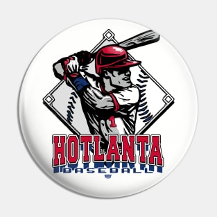 Hotlanta Forever Diamond Baseball Pin