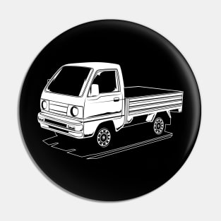 Jdm carry legend classic white print Pin