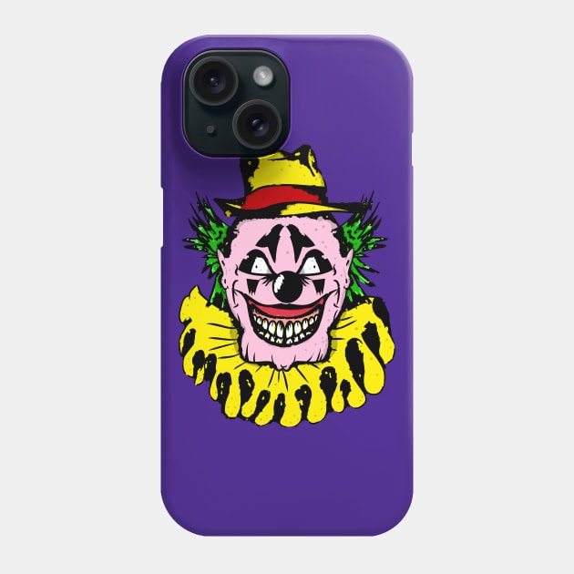 Colorful Crazy Clown Phone Case by mailboxdisco