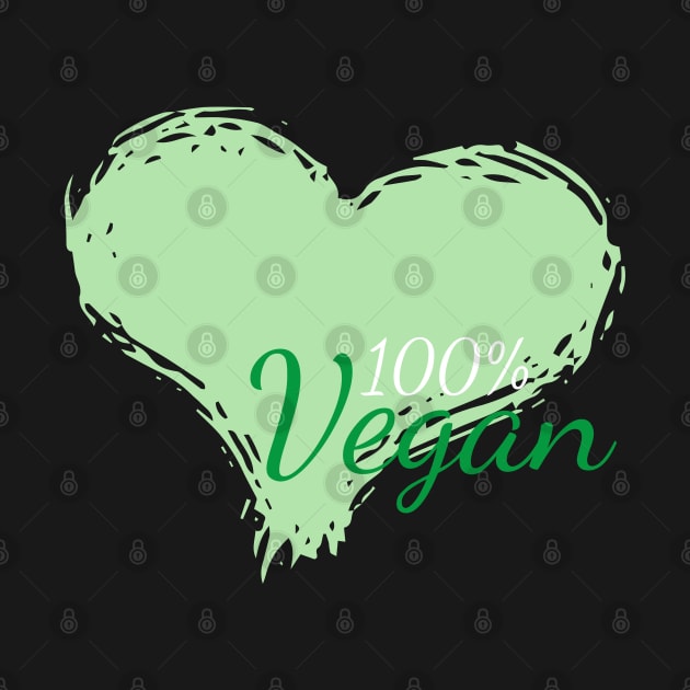 100% Vegan With a heart by TibA