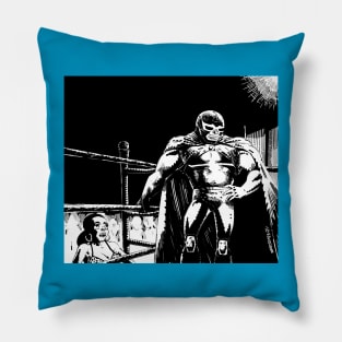 BLUE DEMON B&W Pillow