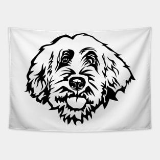 Labradoodle Illustration Tapestry