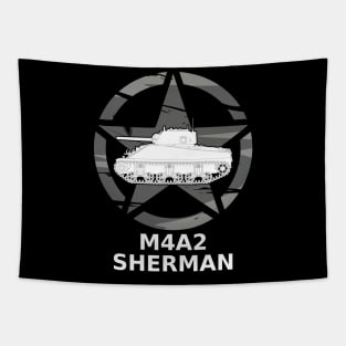 M4A2 Sherman medium tank of the US Army WW2 Tapestry