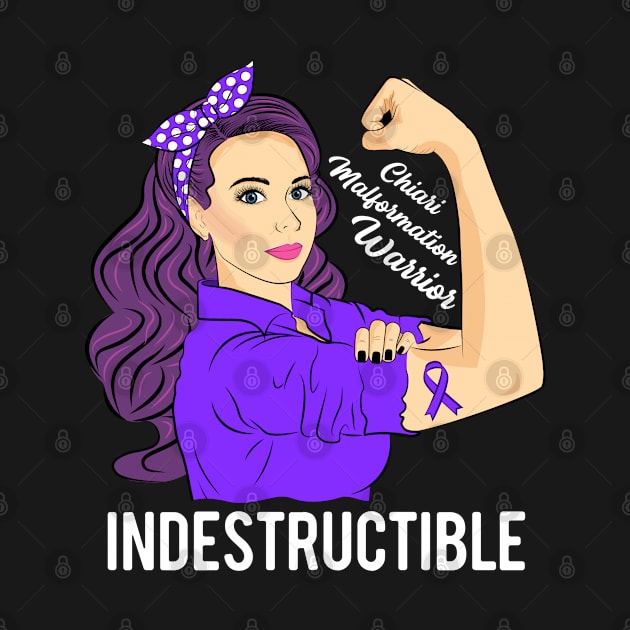 Chiari Malformation Awareness Warrior Indestructible Support by ZNOVANNA