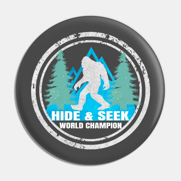 Bigfoot - Hide & Seek World Champion Sasquatch Pin by KimLeex