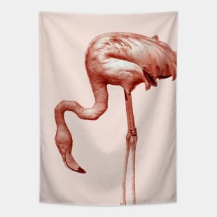 Monochrome - pink flamingo nr2 Tapestry