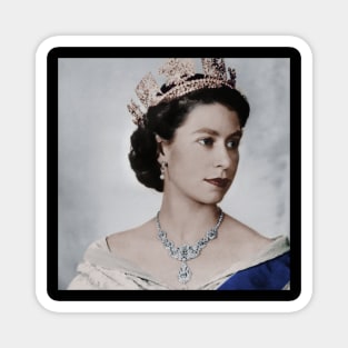 Queen Elizabeth II Young Magnet