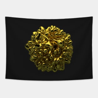 Gold Abstract Displacement Tapestry