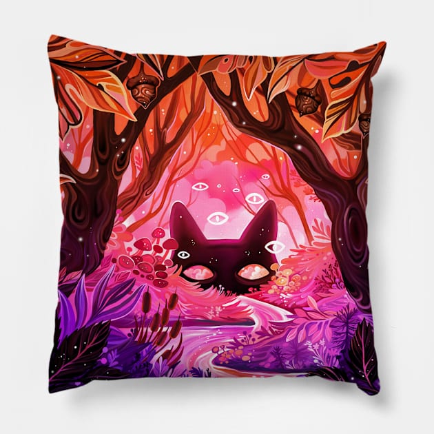 Dreams of Fall Pillow by Bethaliceart