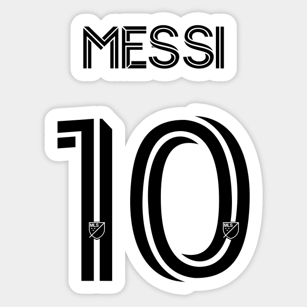 Messi inter Miami - Messi 10 - Sticker | TeePublic