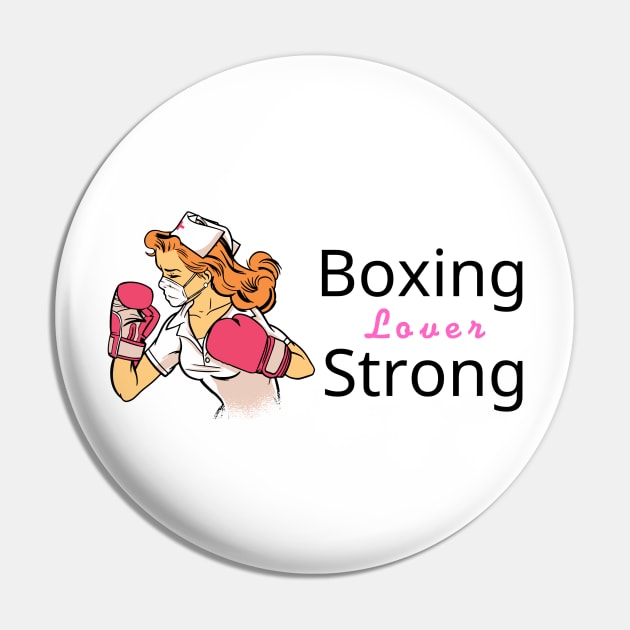 Nurses boxing T-shirt Pin by PowerShopDesign