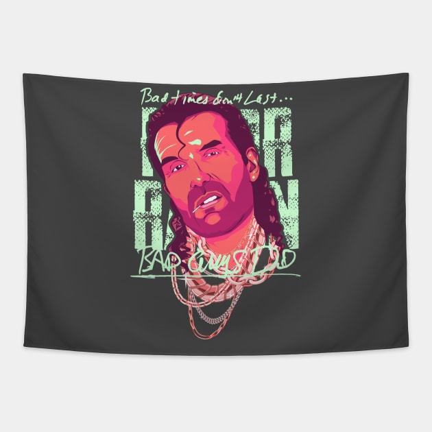 Razor Ramon Vintage Bad Guy Tapestry by portraiteam