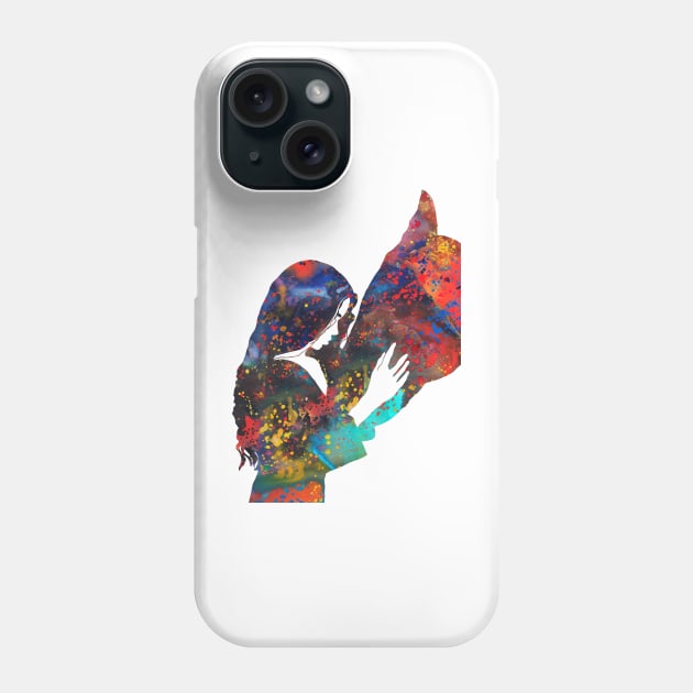 Girl with horse Phone Case by RosaliArt