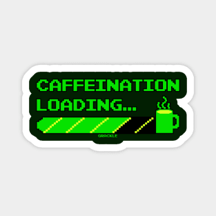 Retro Caffeine Meter (Green Version) Magnet