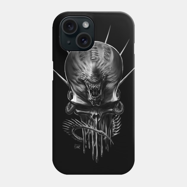 Parasitic Skull Phone Case by Shawnsonart