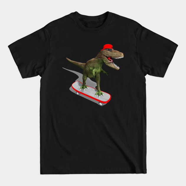 Discover Funny T-Rex Skater - Tyrannosaurus Rex - T-Shirt