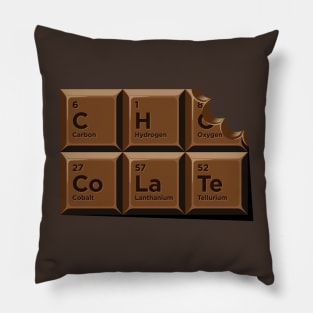 Chocolate Periodic Table Pillow