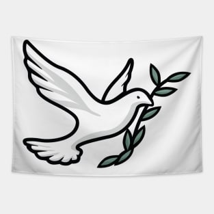 Dove with Olive Branch Tapestry