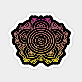 Mandala art drawing for gift Magnet