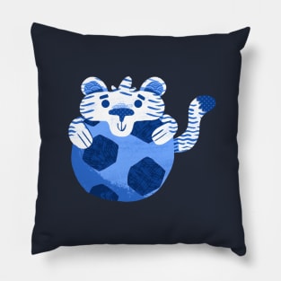 Tigers Love Soccer Pillow
