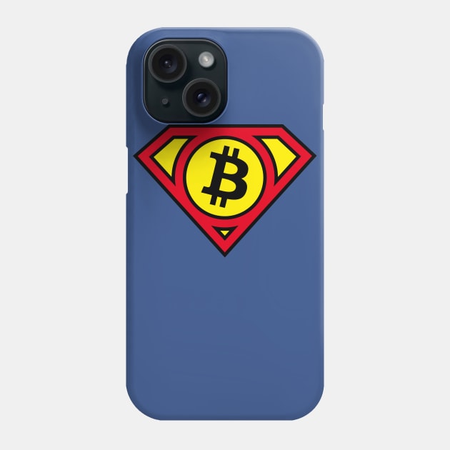 Bitcoin Hero Phone Case by ScruffyTees