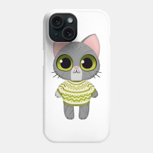 Holiday Kitten Gray Phone Case