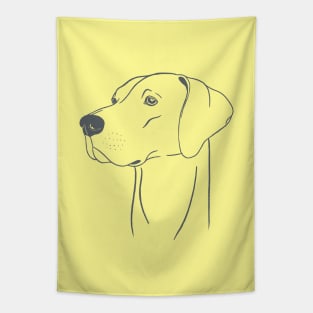 Weimaraner (Yellow and Grey) Tapestry