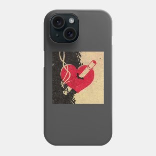 Smoking heart Phone Case