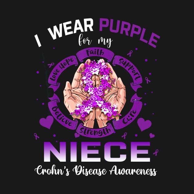 I Wear Purple For My Niece Crohn's Disease Awareness by thavylanita