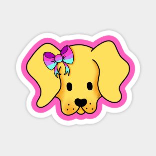 Bisexual Pride Puppy - Pink Magnet