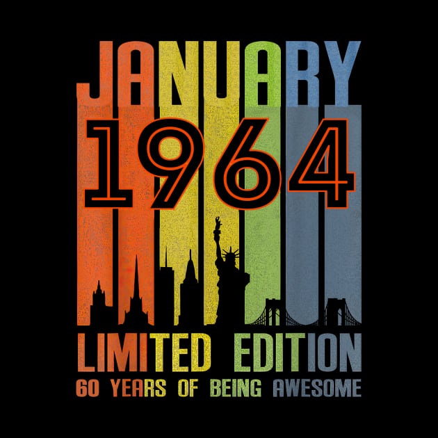 January 1964 60 Years Of Being Awesome Limited Edition by Vladis