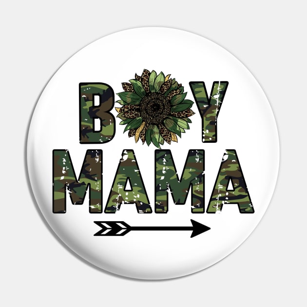 Boy Mama Army Camo Camouflage Pin by Samphelinshop