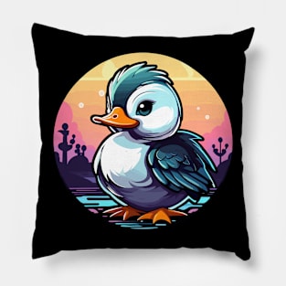 Duck Illustration Pillow