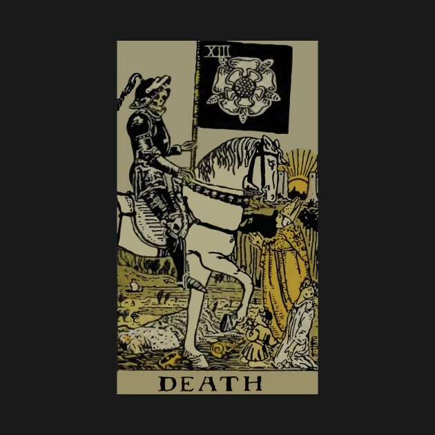 The Death Tarot Card by VintageArtwork