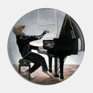 Hyena Pianists Fantasy Image Pin