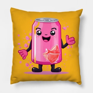 Soft drink cute T-Shirt cute giril Pillow