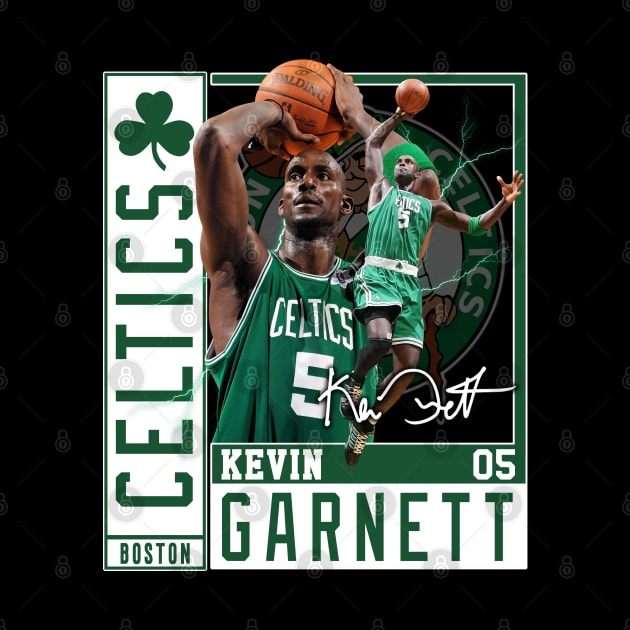 Kevin Garnett The Big Ticket Basketball Signature Vintage Retro 80s 90s Bootleg Rap Style by CarDE