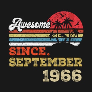 Awesome Since September 1966 Limited Edition, 57th Birthday Gift 57 years of Being Awesome T-Shirt