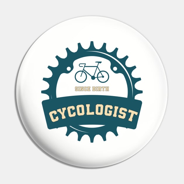 Cycologist vintage Pin by MerchSpot